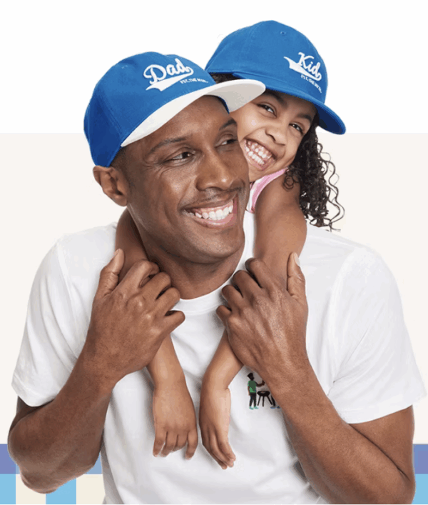 Father with little daughter