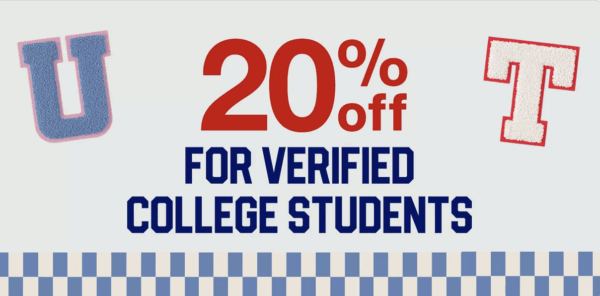 20% Off for College Students