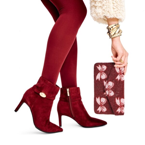 Red Boots and Clutch