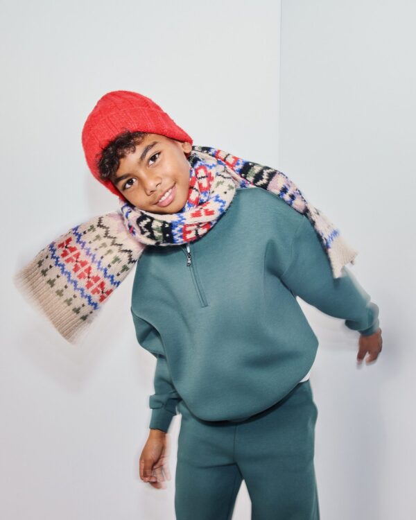 Boy in winter outfit