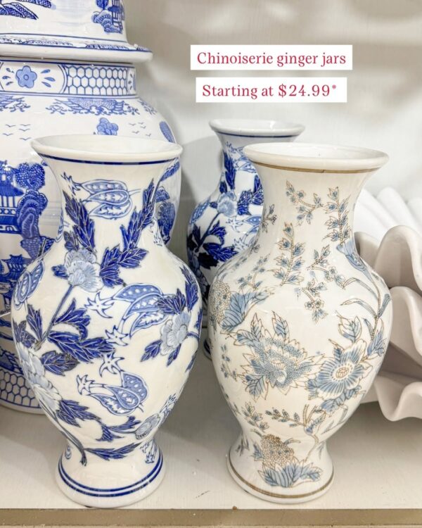 Chinoiserie ginger jars