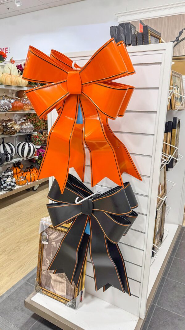 Black and Orange Bows