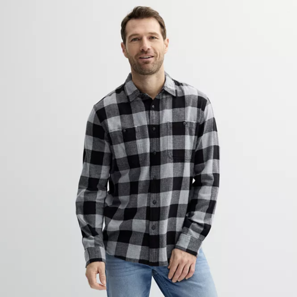 Man in Plaid Shirt