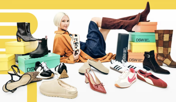 Woman with fall shoes
